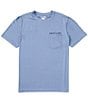 Color:Harbor Blue Heather - Image 2 - Short Sleeve Jungle Vibes SLX Performance Graphic T-Shirt