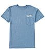 Color:Coastal Blue - Image 2 - Short Sleeve Last Call Graphic T-Shirt