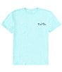Color:Aruba Blue - Image 2 - Short Sleeve Old School Pocket Graphic T-Shirt