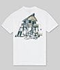 Color:White - Image 1 - Short Sleeve Salty Hideaway Graphic T-Shirt