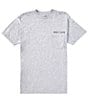 Color:Athletic Heather - Image 2 - Short Sleeve Salty Honor Bones Americana Heathered Graphic T-Shirt