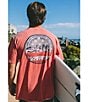 Color:Mineral Red - Image 3 - Short Sleeve Sea Stars & Stripes Graphic T-Shirt