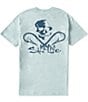 Color:Fresh Mint - Image 1 - Short Sleeve Skull And Hook Pocket Graphic T-Shirt