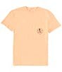 Color:Grapefruit - Image 2 - Short Sleeve Skull And Hook Pocket Graphic T-Shirt