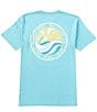Color:Sea Green - Image 1 - Short Sleeve Sunset West Graphic T-Shirt