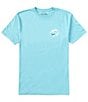 Color:Sea Green - Image 2 - Short Sleeve Sunset West Graphic T-Shirt
