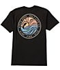Color:Black - Image 1 - Short Sleeve Sunset West Graphic T-Shirt