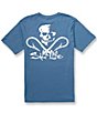 Salt Life Skull And Hooks Screen Print Short Sleeve Pocket T-Shirt - Image 1