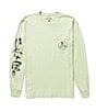 Color:Seafoam - Image 2 - Skull And Poles Long Sleeve Graphic T-Shirt