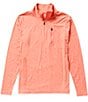 Color:Burnt Coral Heather - Image 1 - Stamina Performance Heathered Brushed Knit Pullover