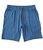 Color:Blue Heather - Image 1 - Stride 19#double; Outseam Heathered-Knit Shorts