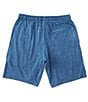 Color:Blue Heather - Image 2 - Stride 19#double; Outseam Heathered-Knit Shorts