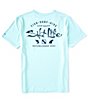 Color:Light Aruba Heather - Image 1 - Watermans Trifecta Graphic Short-Sleeve Rashguard T-Shirt