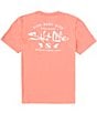Color:Burnt Coral Heather - Image 1 - Watermans Trifecta Graphic Short Sleeve Rashguard T-Shirt