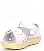 Color:Shiny Pink - Image 4 - Girls' Sun-San Sweetheart Water Friendly Leather Sandals (Toddler)