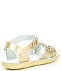 Color:Gold - Image 2 - Girls' Sun-San Sweetheart Water Friendly Leather Sandals (Toddler)
