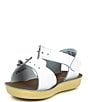 Color:White - Image 4 - Girls' Surfer Water Friendly Leather Alternative Closure Sandals (Infant)