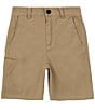 Color:Workwear Brown - Image 1 - Big Boys 8-20 Deckhand Chino Shorts