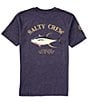 Color:Navy Heather - Image 1 - Big Boys 8-20 Short Sleeve Ahi Mount Graphic T-Shirt