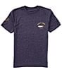 Color:Navy Heather - Image 2 - Big Boys 8-20 Short Sleeve Ahi Mount Graphic T-Shirt