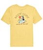 Color:Mustard - Image 1 - Big Boys 8-20 Short Sleeve Catch Of The Day Graphic T-Shirt