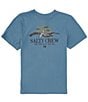Color:Slate - Image 1 - Big Boys 8-20 Short Sleeve Soarin T-Shirt