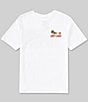 Color:White - Image 2 - Big Boys 8-20 Short Sleeve Tropical Graphic T-Shirt