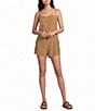 Salty Crew Driftwood Sleeveless Vintage-Washed Twill Romper - Image 1