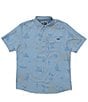 Salty Crew Flagship Printed Short Sleeve Woven Shirt - Image 1