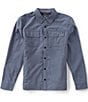 Salty Crew Long Sleeve Fathom Tech Yarn Dyed Plaid Twill Shacket - Image 3