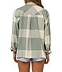 Salty Crew Long Sleeve Oversized Flannel Button Down Shirt - Image 2