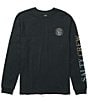 Salty Crew Long Sleeve Simple Fade T-Shirt, Color:Black - Image 2