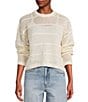 Salty Crew Neptune Long Sleeve Sweater, Color:Off-White - Image 3