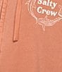 Salty Crew Respect Long Sleeve Oversized Hooded Fleece Zip-Up Sweatshirt, Color:Sierra - Image 5