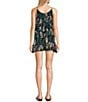 Salty Crew Shore Break Printed Mini Dress, Color:Black Tropic - Image 2