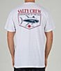 Color:White - Image 1 - Short Sleeve Angler Graphic T-Shirt