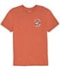 Color:Rust - Image 2 - Short Sleeve Hot Rod Shark T-Shirt