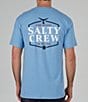 Color:Marine Blue - Image 1 - Short Sleeve Skipjack Graphic T-Shirt