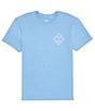 Color:Marine Blue - Image 2 - Short Sleeve Tippet Graphic T-Shirt