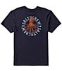 Color:Navy - Image 1 - Tentacles Short Sleeve Graphic T-Shirt