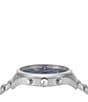 Color:Silver - Image 2 - Men's Duo Chronograph Stainless Steel Bracelet Watch