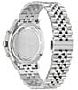 Color:Silver - Image 3 - Men's Duo Chronograph Stainless Steel Bracelet Watch