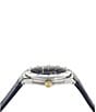 Salvatore Ferragamo Men's F-80 Classic GMT Automatic Leather Strap Watch - Image 3