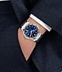 Salvatore Ferragamo Men's F-80 Classic GMT Automatic Leather Strap Watch - Image 5