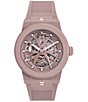 Color:Taupe - Image 1 - Men's F-80 Skeleton Ecoceramic Automatic Taupe Strap Watch