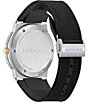 Color:Black - Image 3 - Men's Infinity Sapphire Quartz Analog Black Silicone Strap Watch