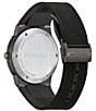 Color:Black - Image 3 - Men's Infinity Sapphire Quartz Analog All Black Silicone Strap Watch