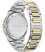 Color:Two Tone - Image 3 - Men's Infinity Sapphire Quartz Analog Two Tone Stainless Steel Bracelet Watch