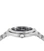 Color:Silver - Image 2 - Men's New Diamond Quartz Analog Two Tone Stainless Steel Bracelet Watch