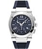 Salvatore Ferragamo Men's Vega Chrono Blue Silicone Strap Watch, Color:Blue - Image 1